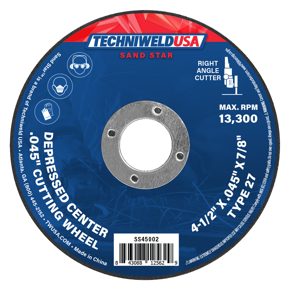 4-1/2 X .045 X 7/8 Type 27 Depressed Center Cut Off Wheel